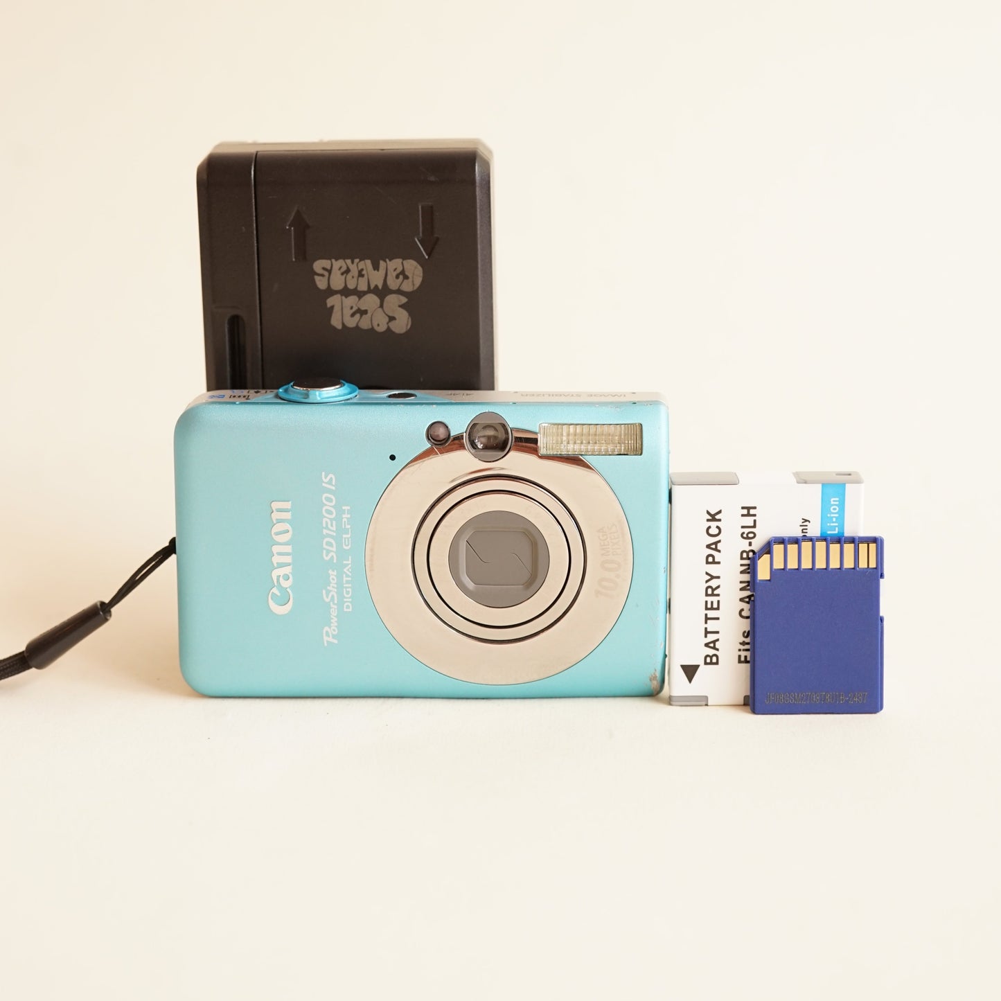 Canon PowerShot SD1200 IS Digital Camera | 10MP | Tested & Working | Blue