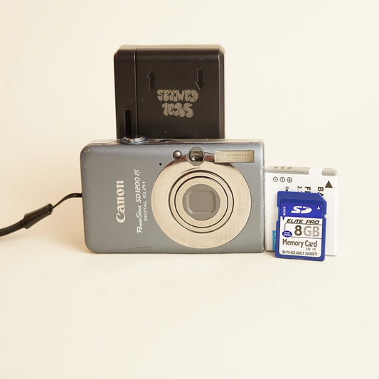 Canon PowerShot SD1200 IS Digital Camera | 10MP | Tested & Working | Grey