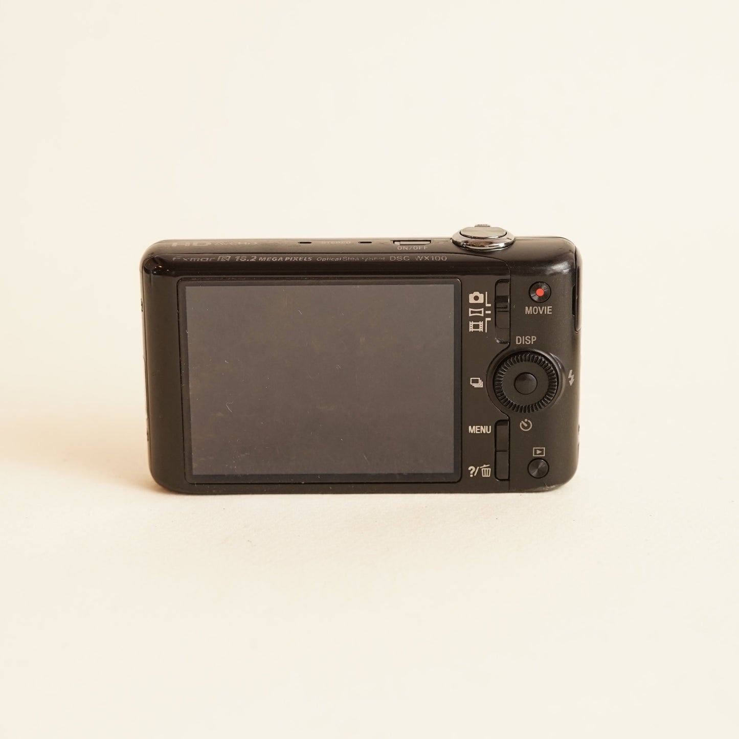 Sony Cyber-shot DSC-WX100 Digital Camera | 18.2MP | Tested & Working | Black