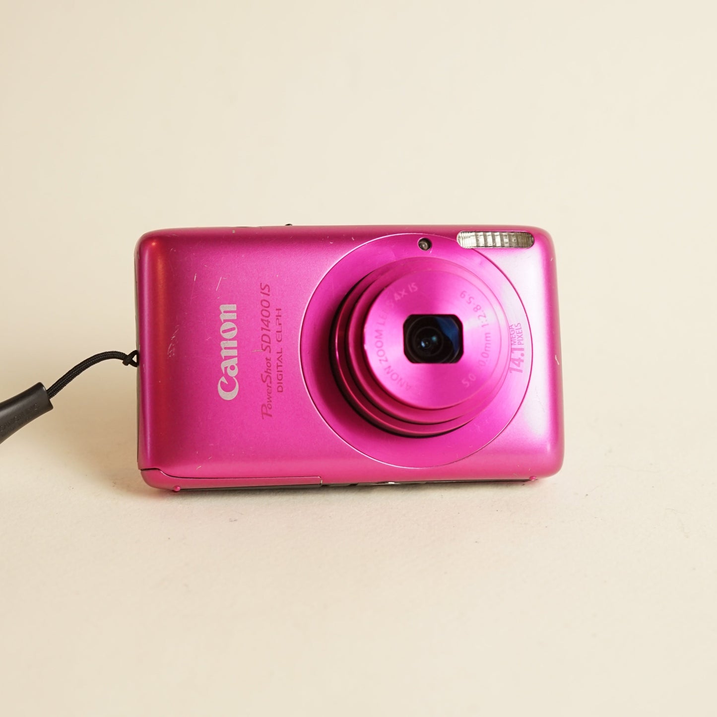Canon PowerShot SD1400 IS Digital Camera | 14.1MP | Tested & Working | Pink