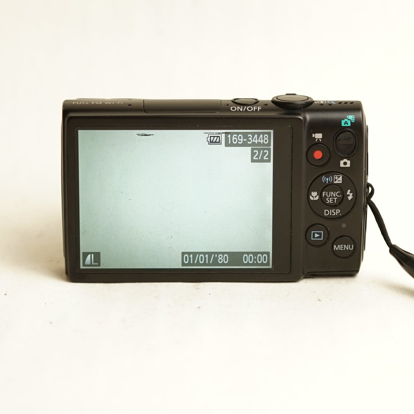 Canon PowerShot ELPH 330 HS Digital Camera | 12.1MP | Tested & Working | Black