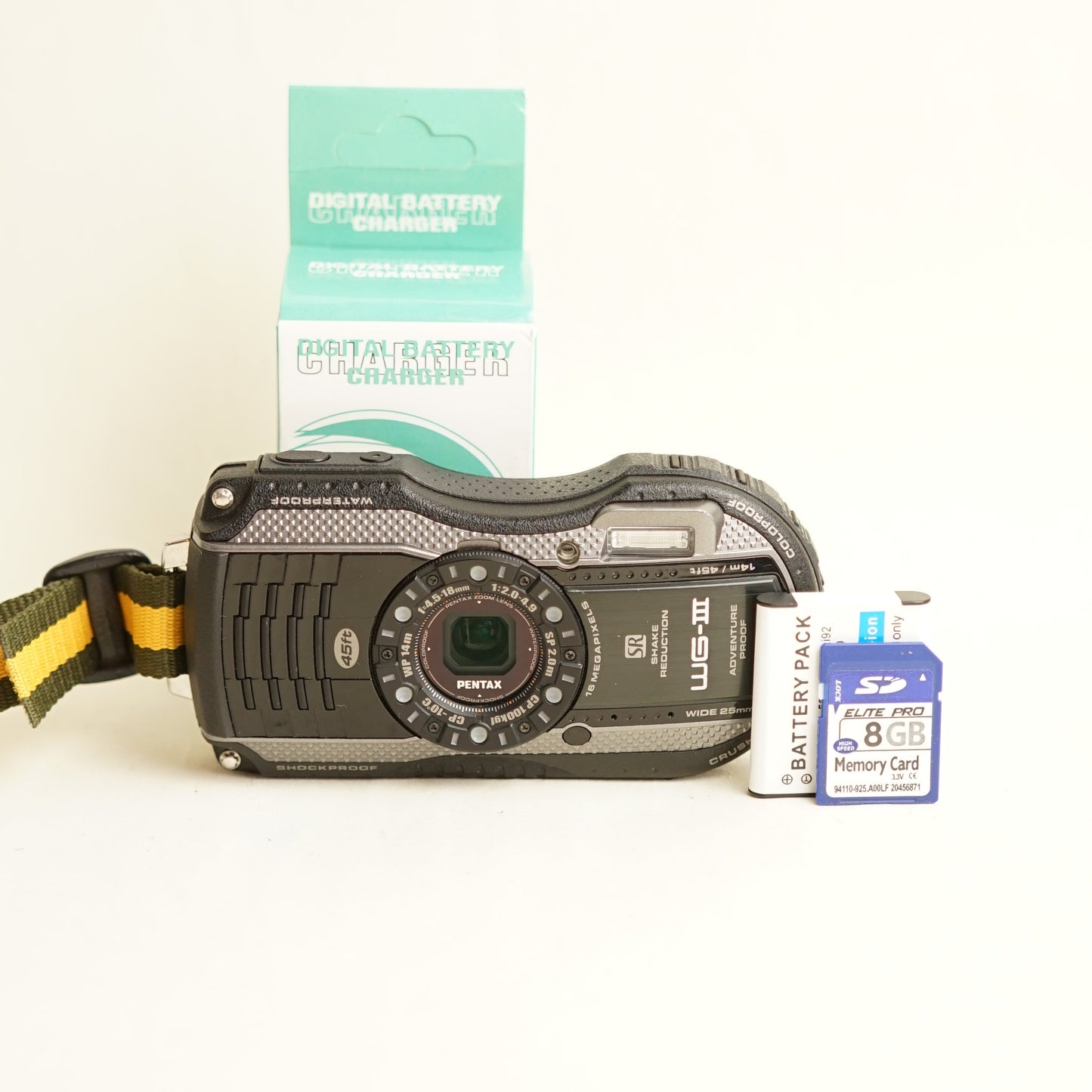 Pentax WG-III Digital Camera | 16MP | Tested & Working | Black