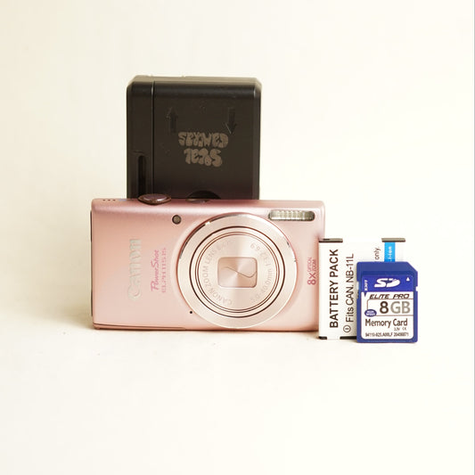 Canon PowerShot ELPH 115 IS Digital Camera | 16MP | Tested & Working | Pink
