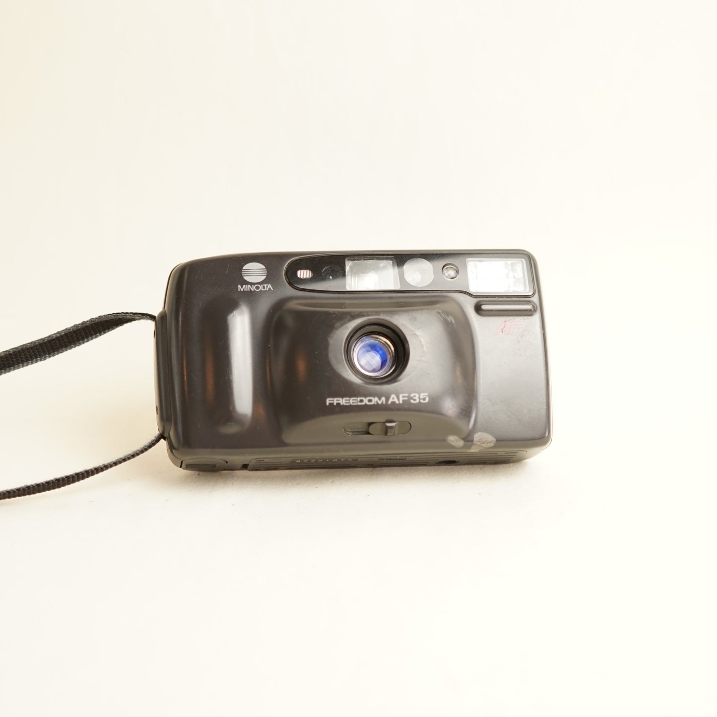 Minolta Freedom AF35 Film Camera | 35mm Point & Shoot | Tested & Working | Black