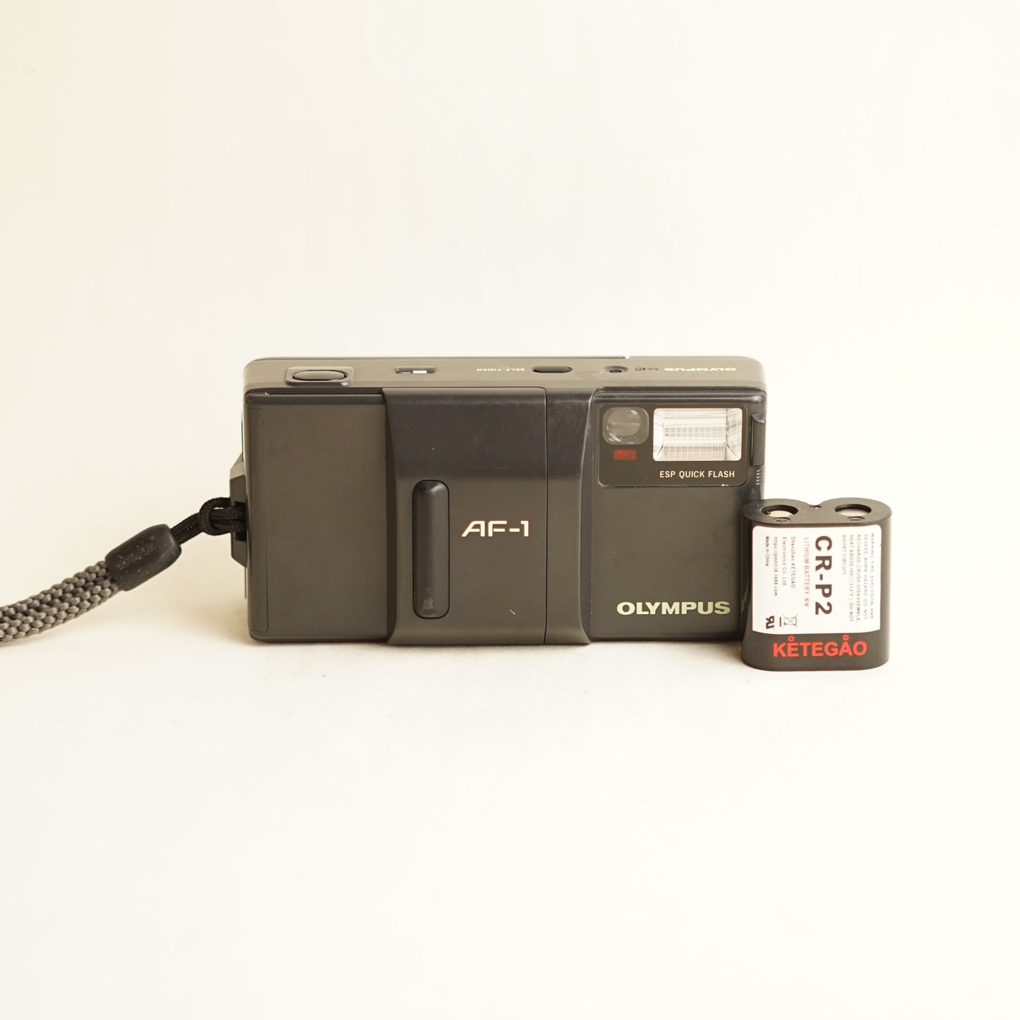 Olympus AF-1 Film Camera | 35mm Point & Shoot | Tested & Working | Grey