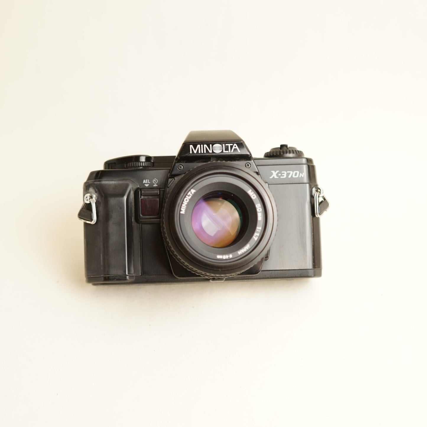 Minolta X-370n Film Camera | 35mm SLR | Tested & Working | Black & Silver