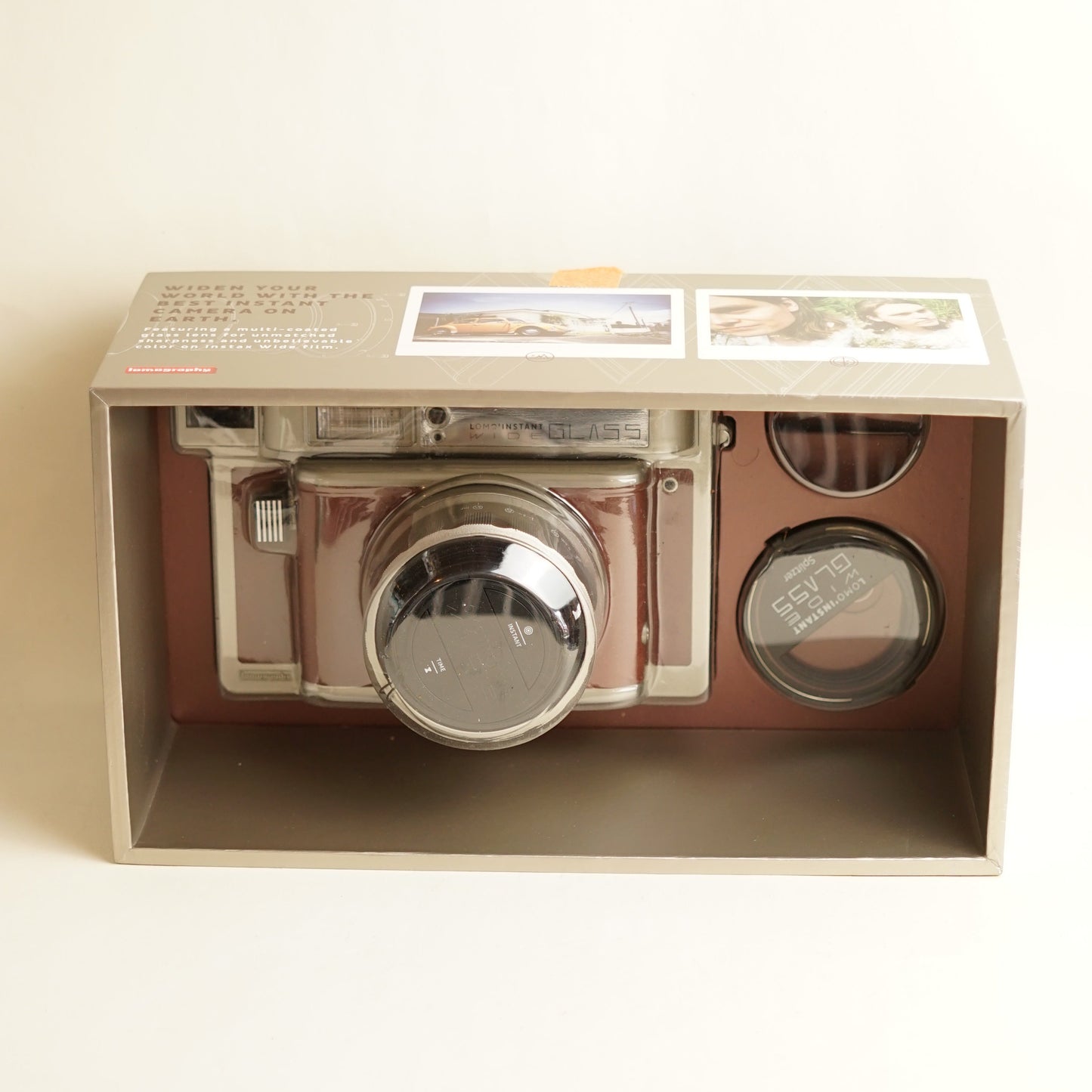 Lomography Lomo’Instant Wide Glass Instant Camera | Tested & Working | Silver