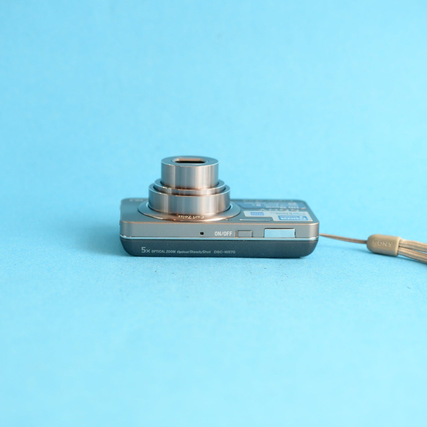 Sony CyberShot DSC-W570 Digital Camera | 16.1MP | Tested & Working | Silver