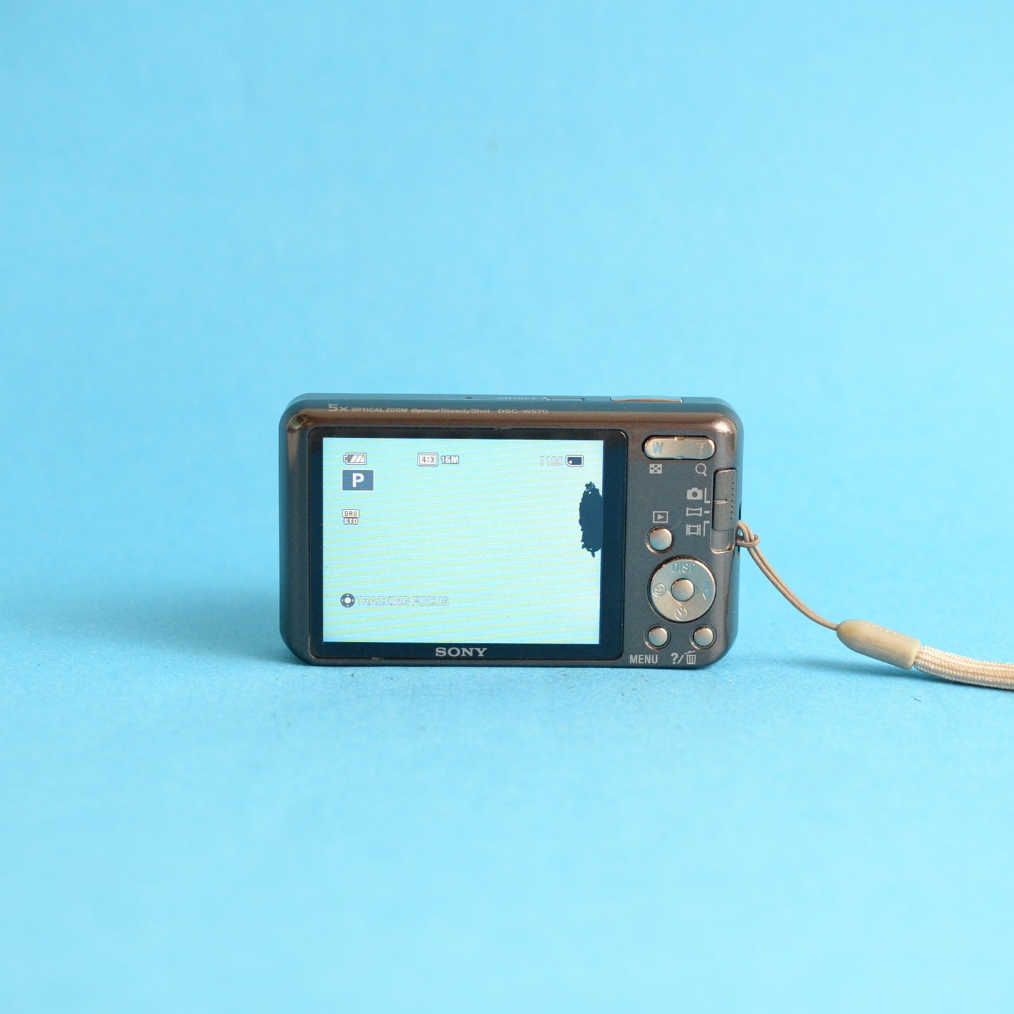 Sony CyberShot DSC-W570 Digital Camera | 16.1MP | Tested & Working | Silver