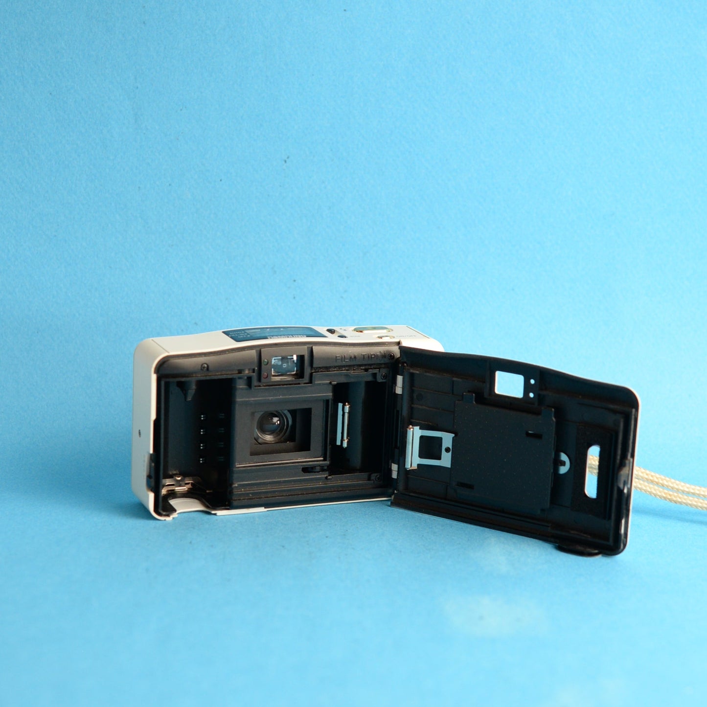 Samsung AF-Mini Film Camera | Konica Big Mini | 35mm Point & Shoot | Tested & Working | White