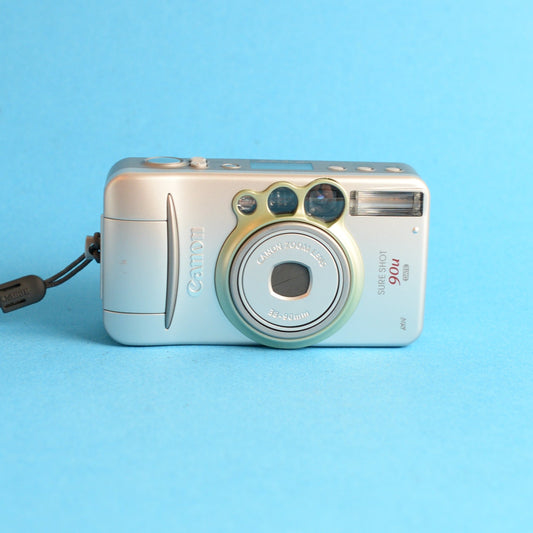 Canon SureShot 90u Film Camera | 35mm | Tested & Working | Silver