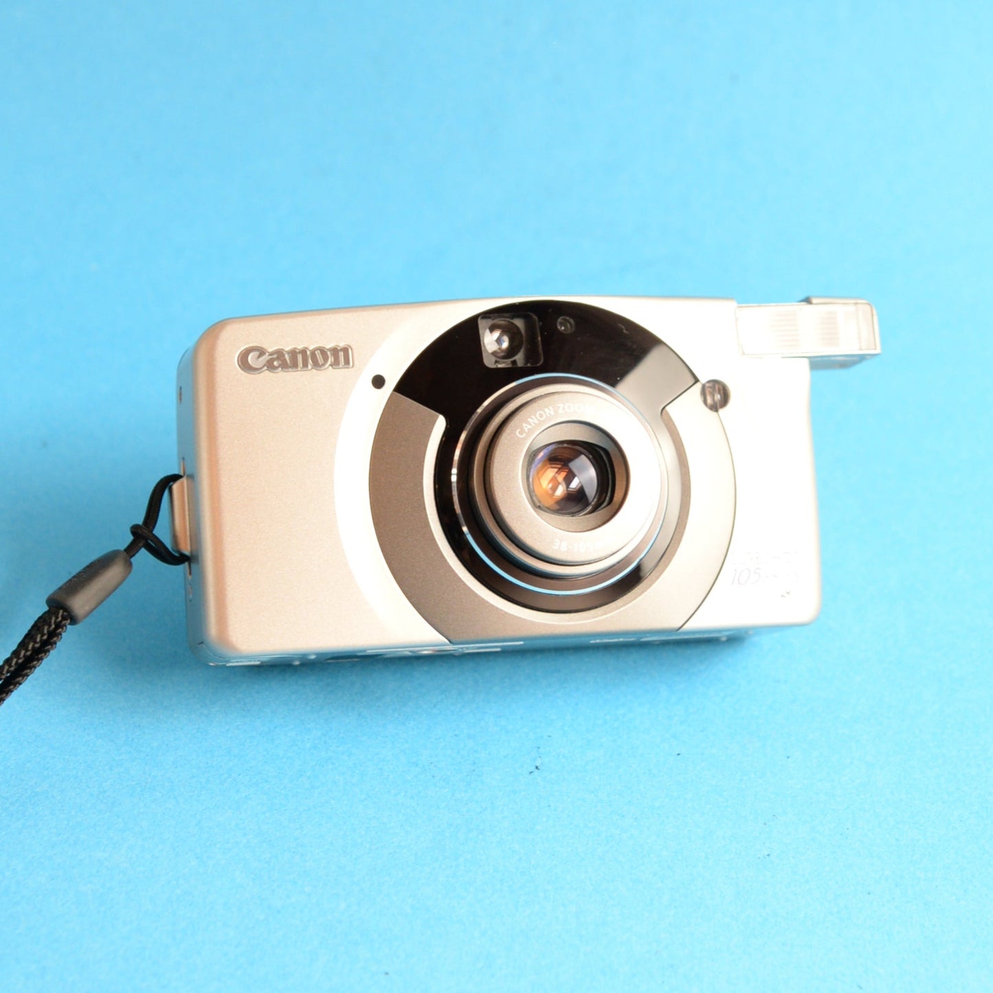 Canon Sure Shot 105 Zoom S Film Camera | 35mm Point & Shoot | Tested & Working | Silver