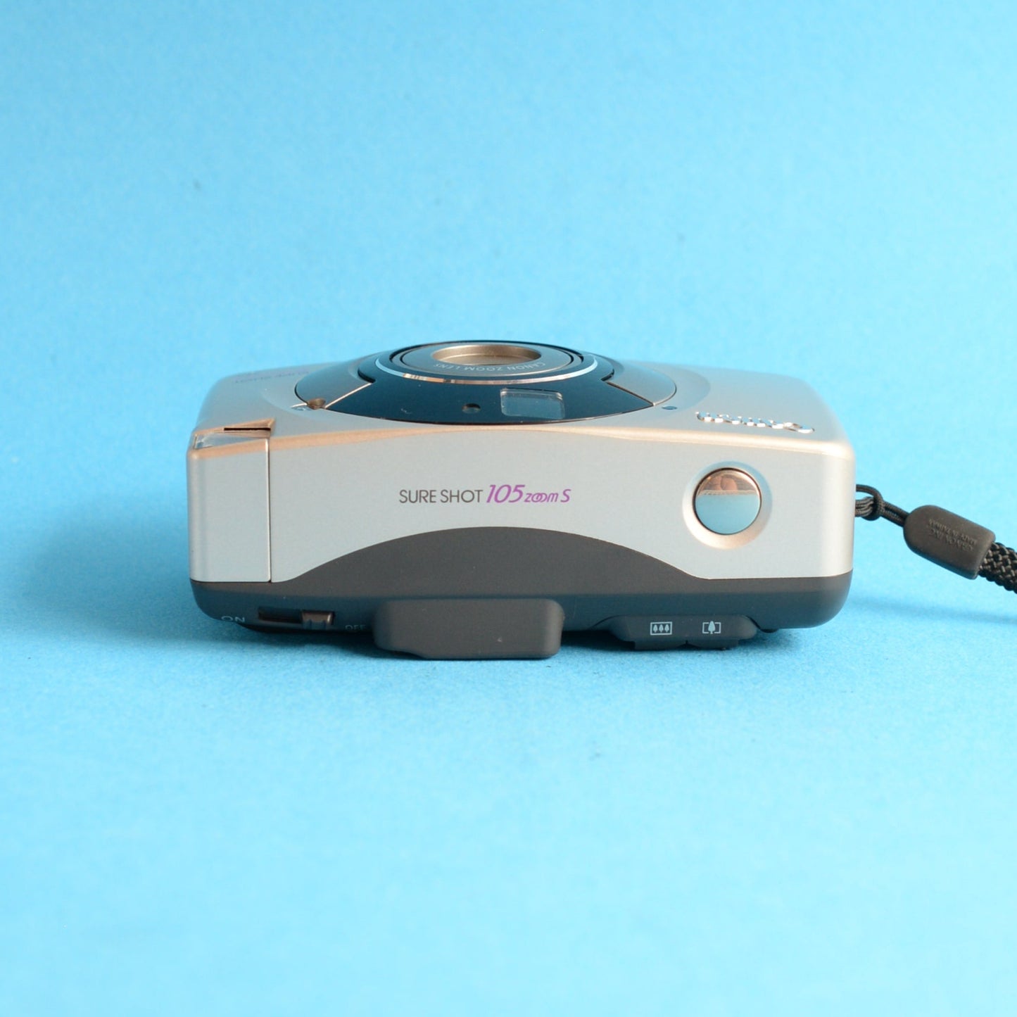Canon Sure Shot 105 Zoom S Film Camera | 35mm Point & Shoot | Tested & Working | Silver