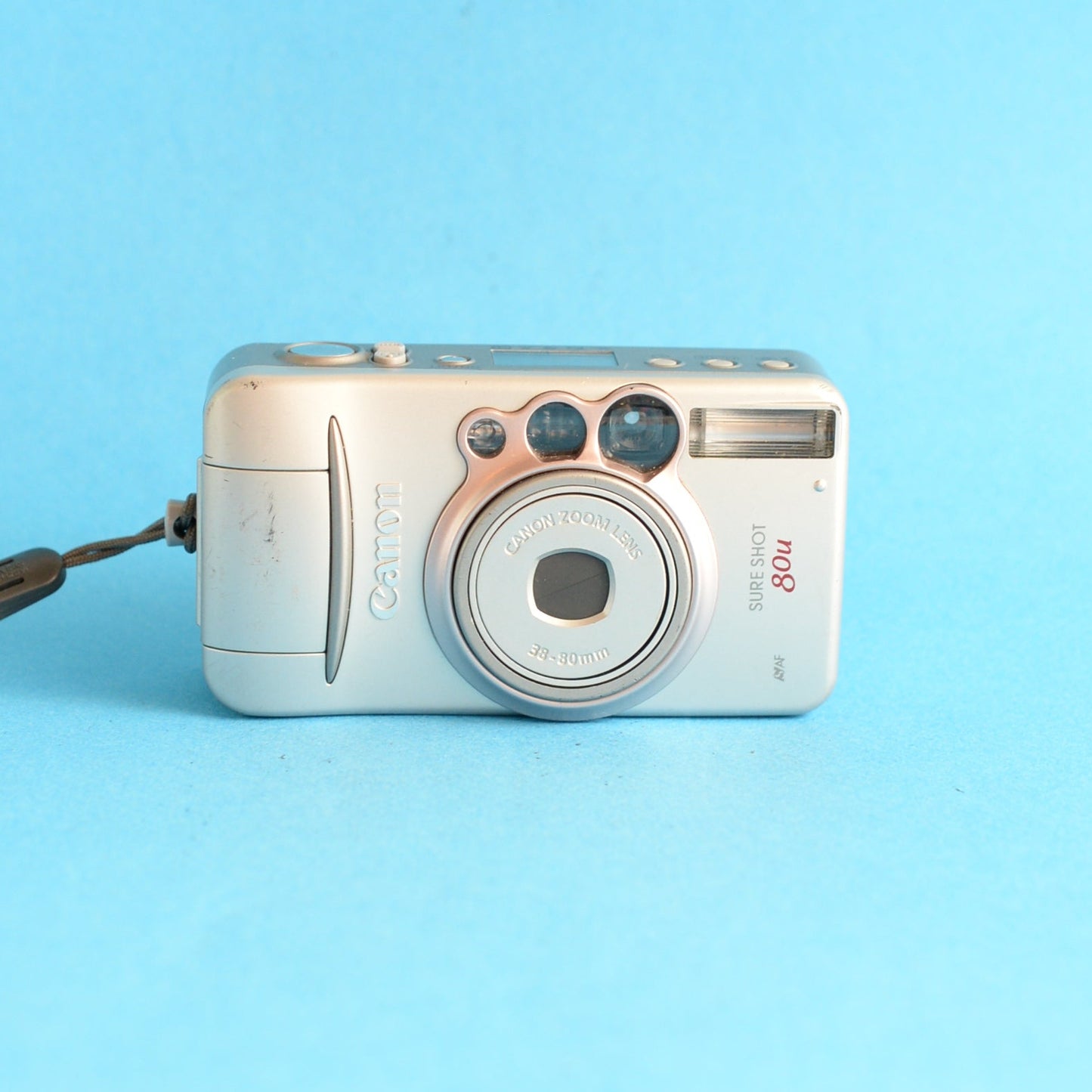Canon SureShot 80u Film Camera | 35mm Point & Shoot | Tested & Working | Silver