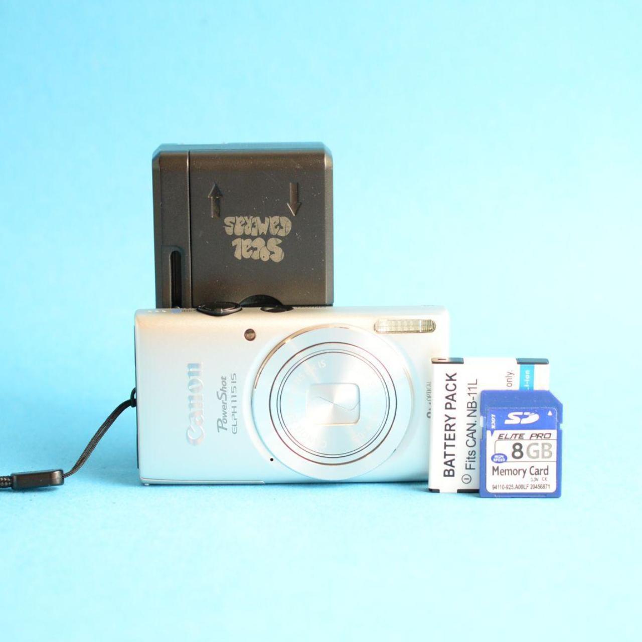 Canon PowerShot ELPH 115 IS Digital Camera | 16MP | Tested & Working | Silver