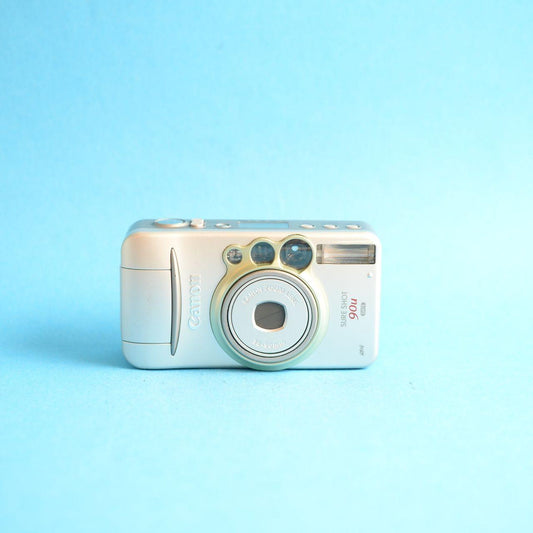 Canon SureShot 90u Film Camera | 35mm Point & Shoot | Tested & Working | Silver