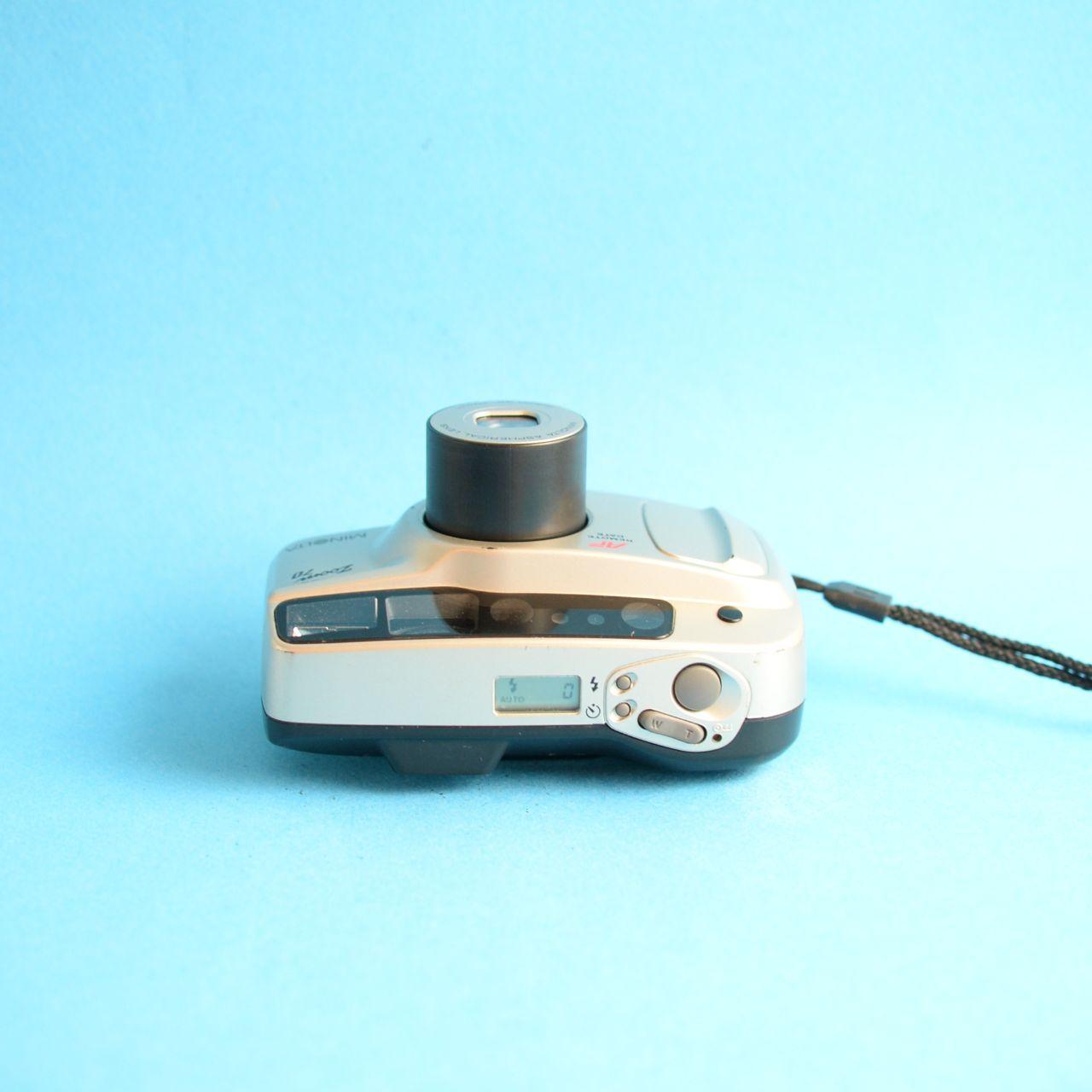 Minolta Freedom Zoom 70 Film Camera | 35mm Point & Shoot | Tested & Working | Silver