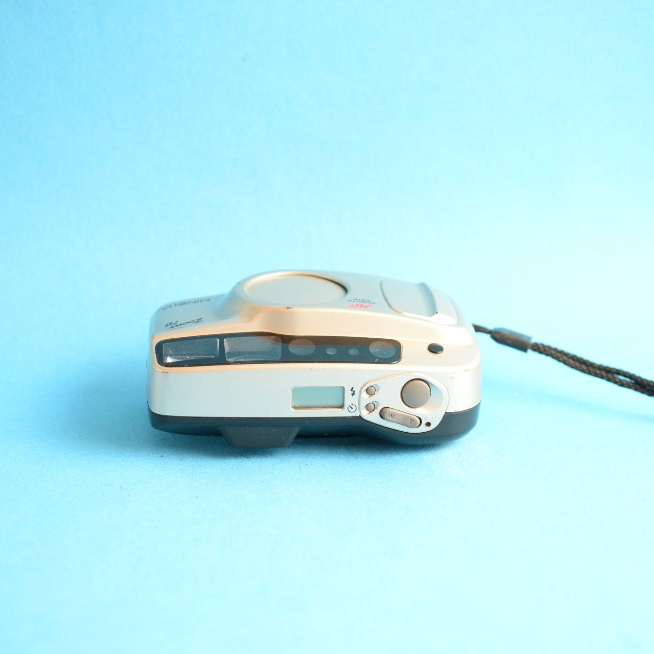 Minolta Freedom Zoom 70 Film Camera | 35mm Point & Shoot | Tested & Working | Silver