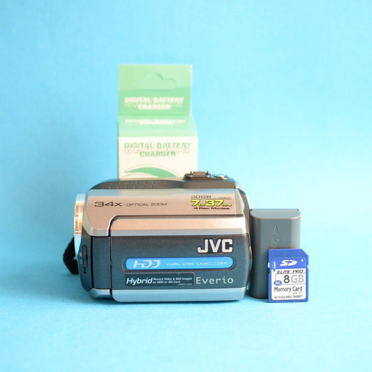 JVC Everio GZ-MG135AA Digital Camcorder | Tested & Working | Silver