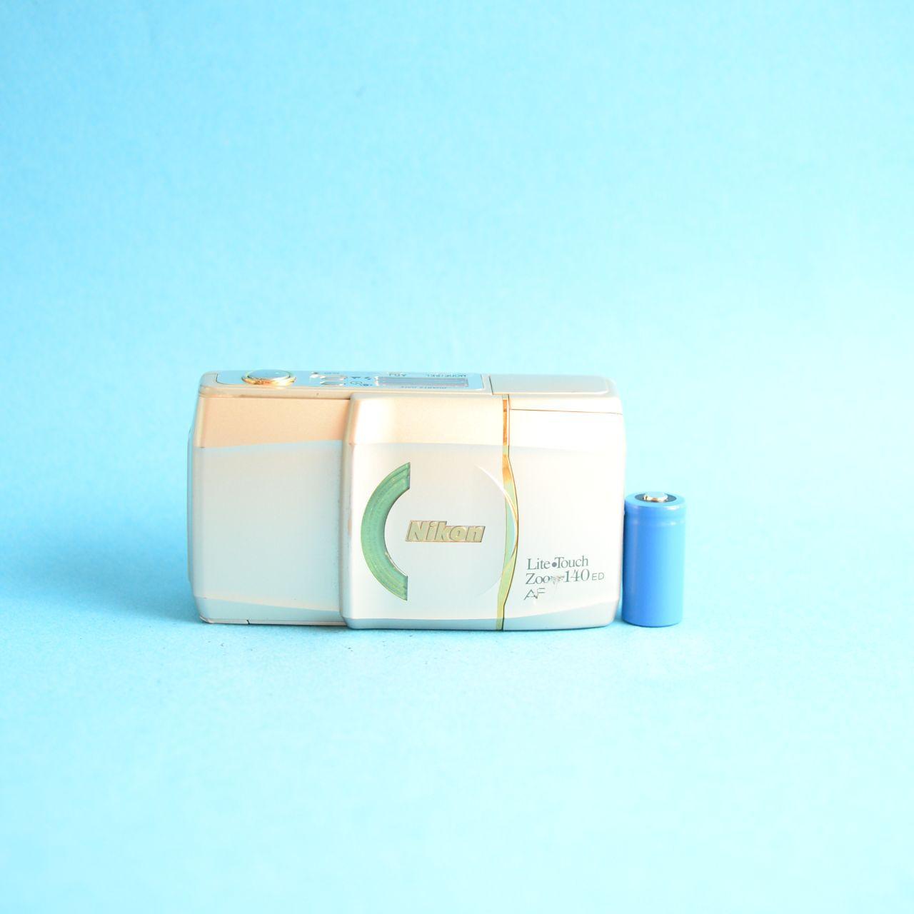 Nikon Lite Touch Zoom 140 ED Film Camera | 35mm Point & Shoot | Read Description | Gold