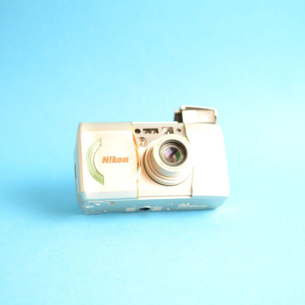 Nikon Lite Touch Zoom 140 ED Film Camera | 35mm Point & Shoot | Read Description | Gold