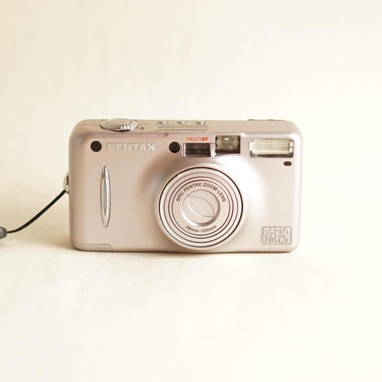 Pentax Espio 120SW II Film Camera | 35mm Point & Shoot | Tested & Working | Light Purple