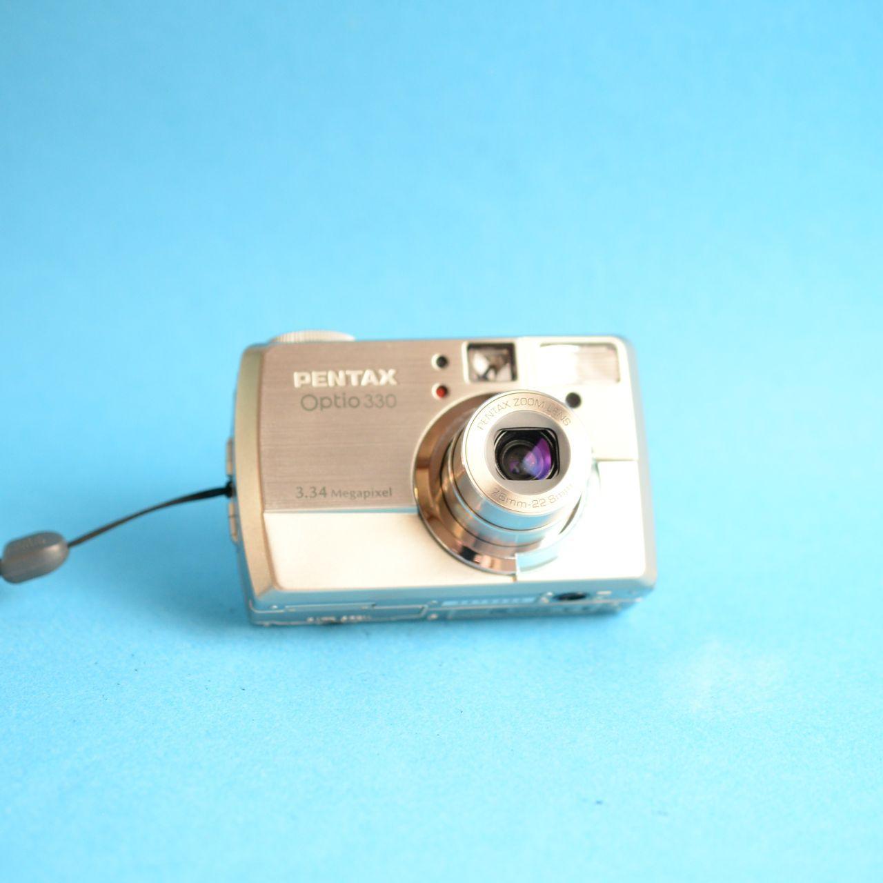 Pentax Optio 330 Digital Camera | 3.2MP | Tested & Working | Silver