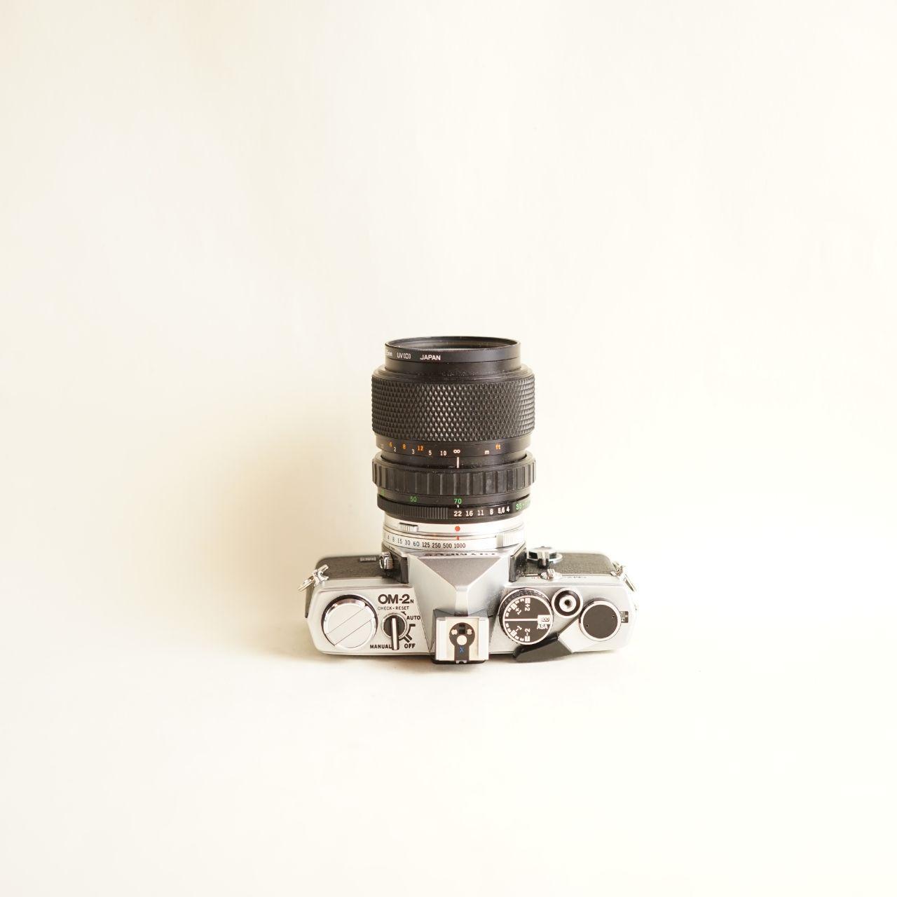 Olympus OM-2 Film Camera | 35mm SLR | Tested & Working | Silver & Black