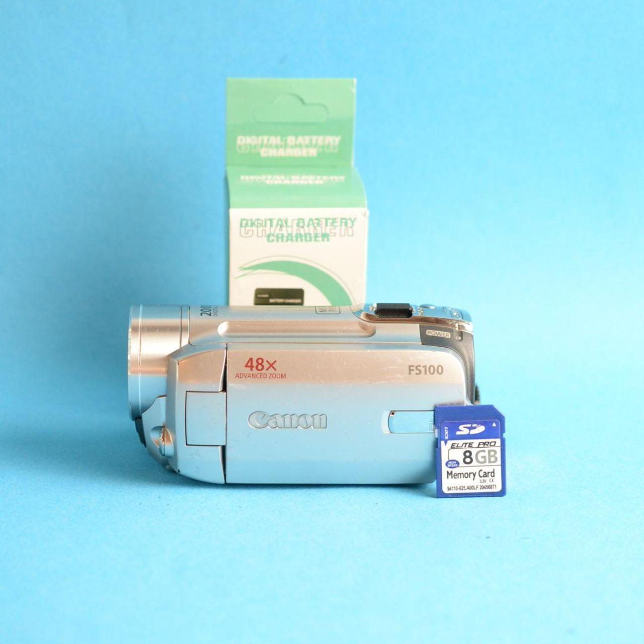 Canon FS100 Digital Camcorder | Tested & Working | Silver