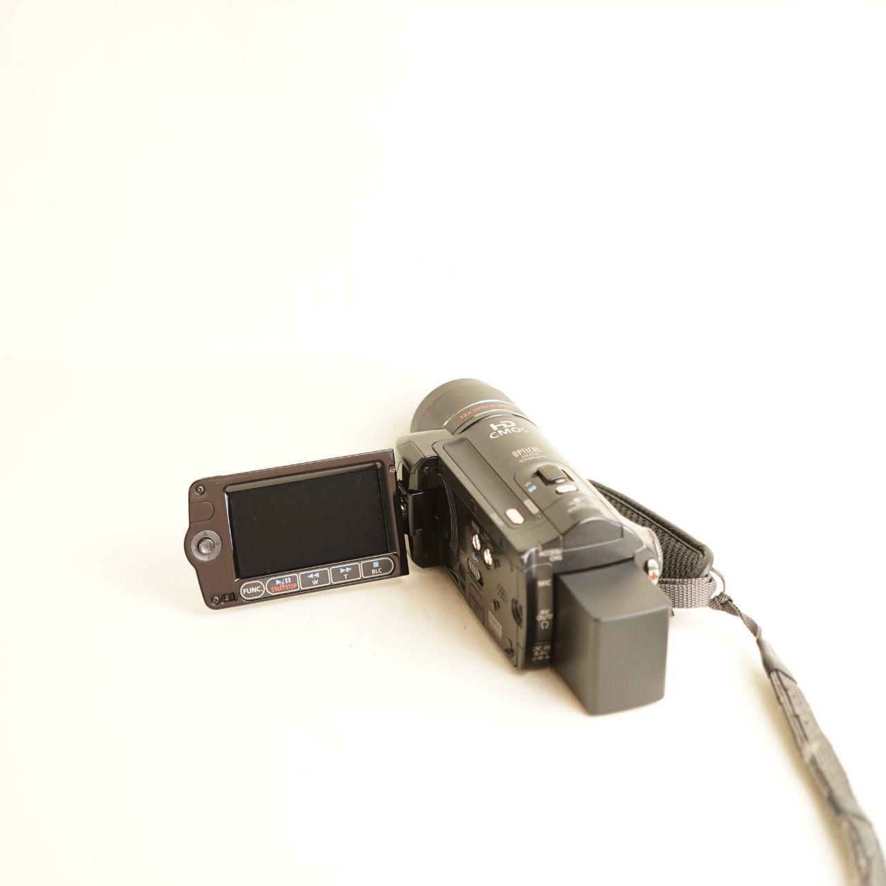 Canon VIXIA HF10 w/ 0.2x fisheye Camcorder | Tested & Working | Black