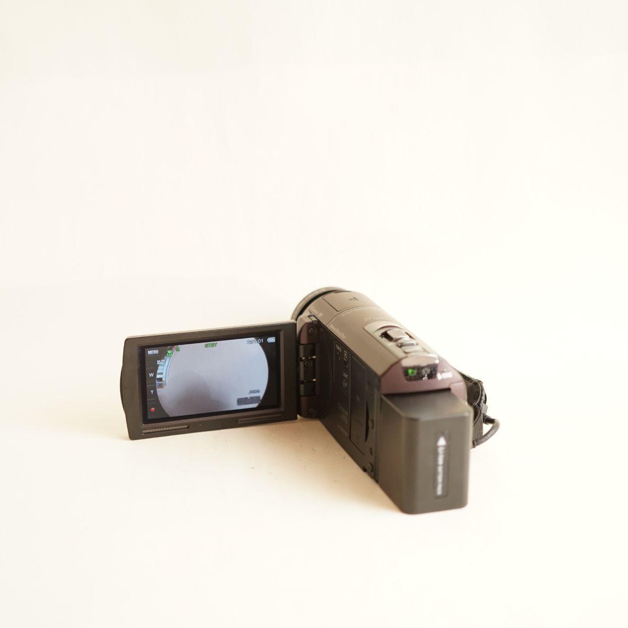 Sony Handycam HDR-CX360 w/ 0.2x Fisheye Camcorder | Tested & Working | Black