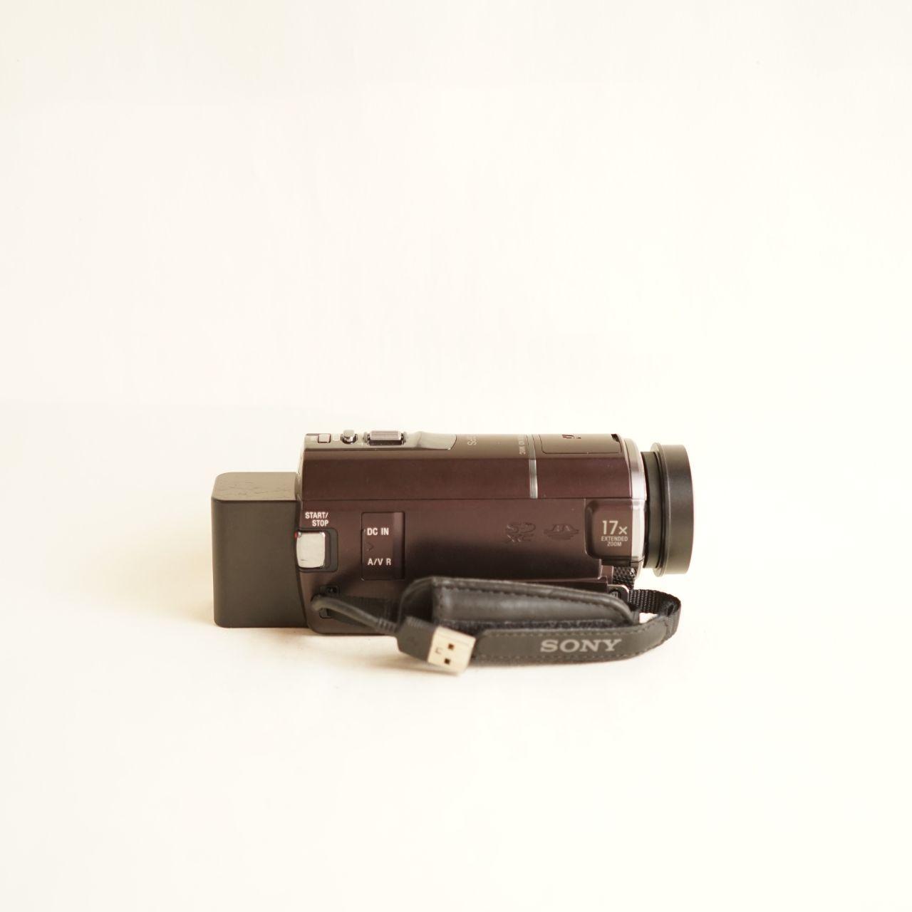 Sony Handycam HDR-CX360 w/ 0.2x Fisheye Camcorder | Tested & Working | Black