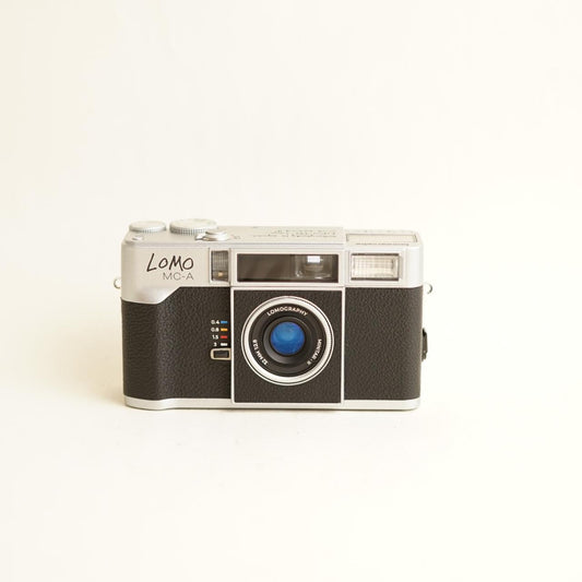 Lomo MC-A Film Camera | 35mm Point & Shoot | Tested & Working | Silver
