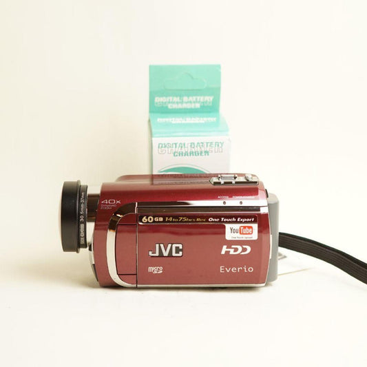 JVC Everio GZ-MG630RU Camcorder | Tested & Working | Red