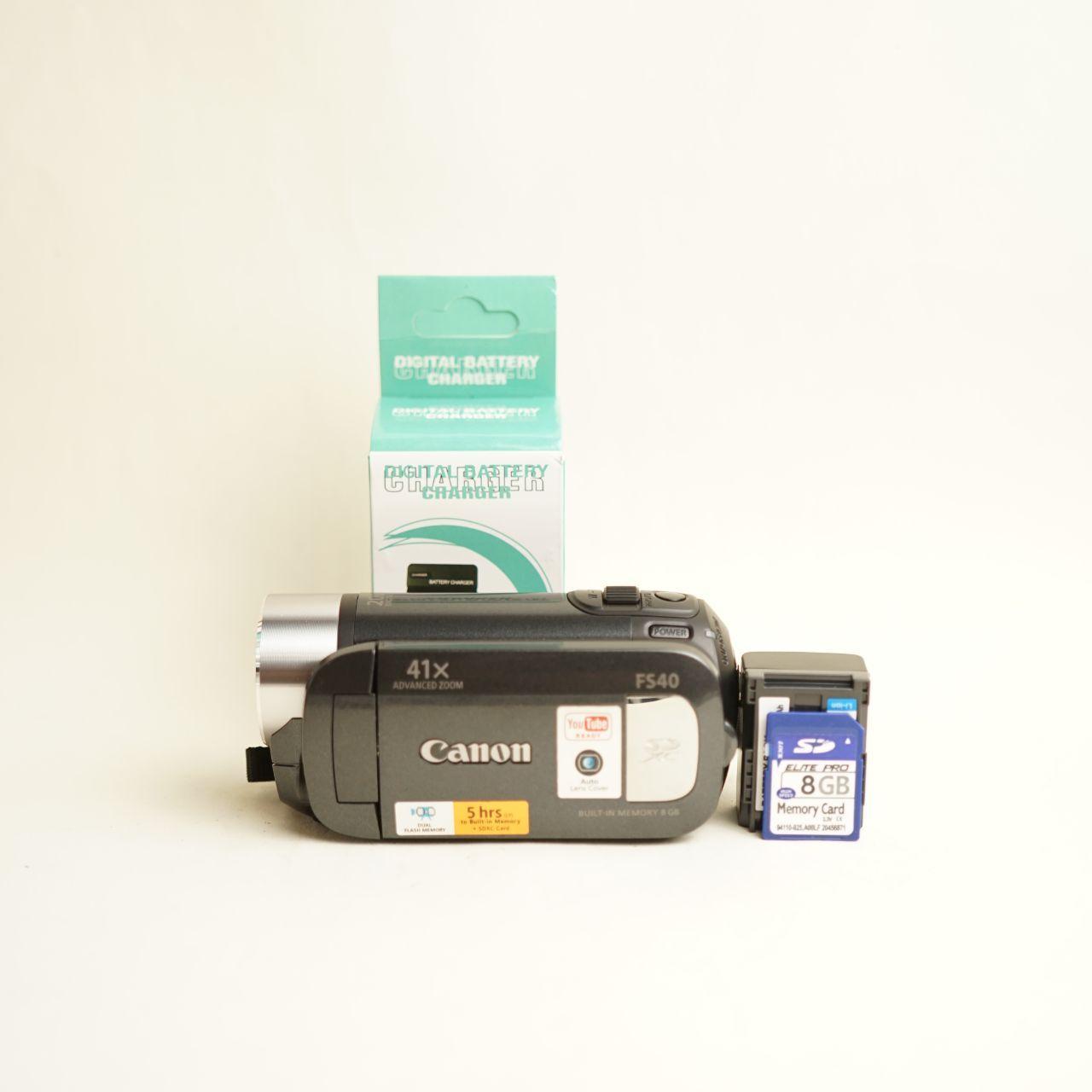 Canon FS40 Digital Camcorder | Tested & Working | Grey