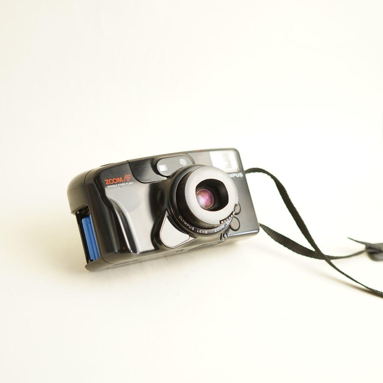 Olympus Infinity Zoom 210 Film Camera | 35mm Point & Shoot | Tested & Working | Black