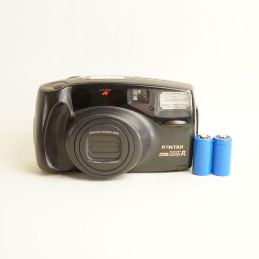 Pentax Zoom 105-R Film Camera | 35mm Point & Shoot | Tested & Working | Grey
