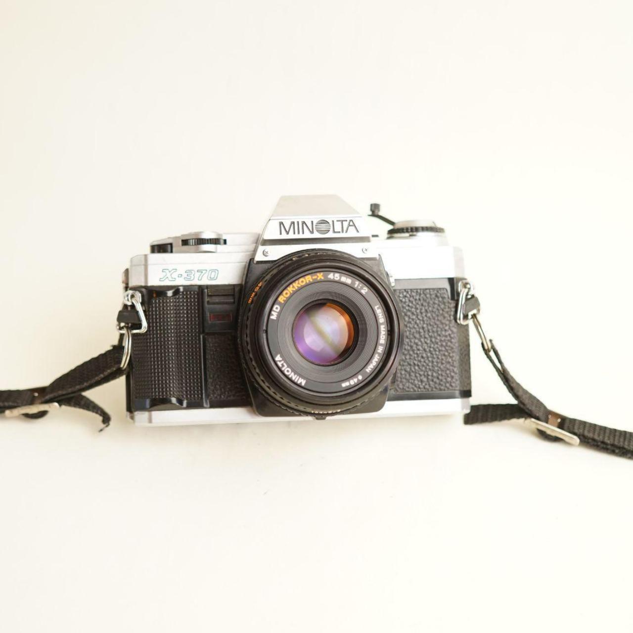 Minolta X-370 Film Camera | 35mm SLR | Tested & Working | Silver & Black