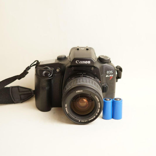 Canon EOS Elan 7 Film Camera | 35mm SLR | Tested & Working | Black