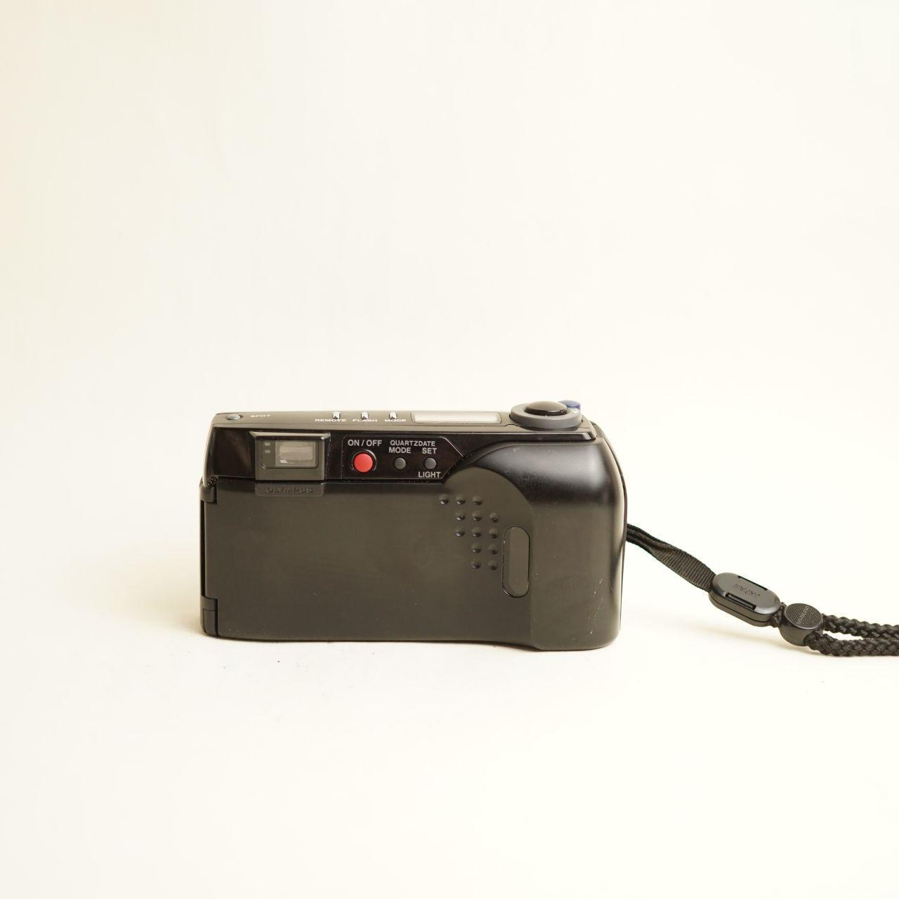 Olympus Superzoom 2800 DLX Film Camera | 35mm Point & Shoot | Tested & Working | Black