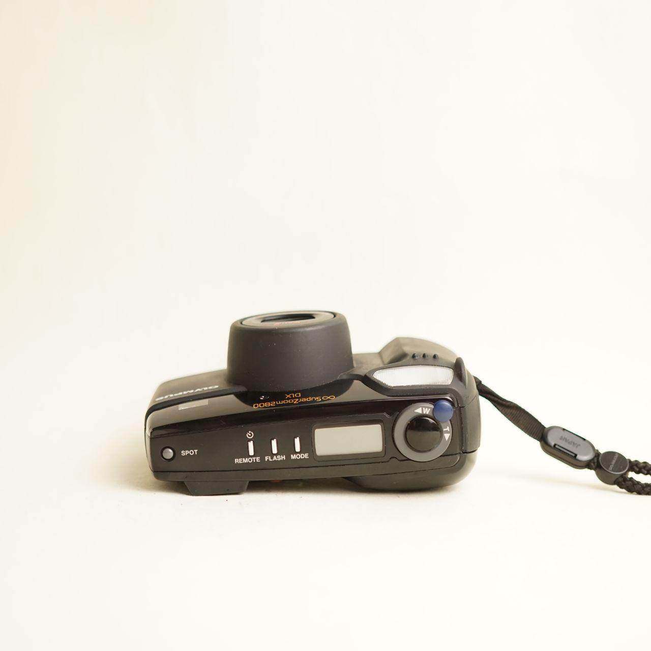 Olympus Superzoom 2800 DLX Film Camera | 35mm Point & Shoot | Tested & Working | Black