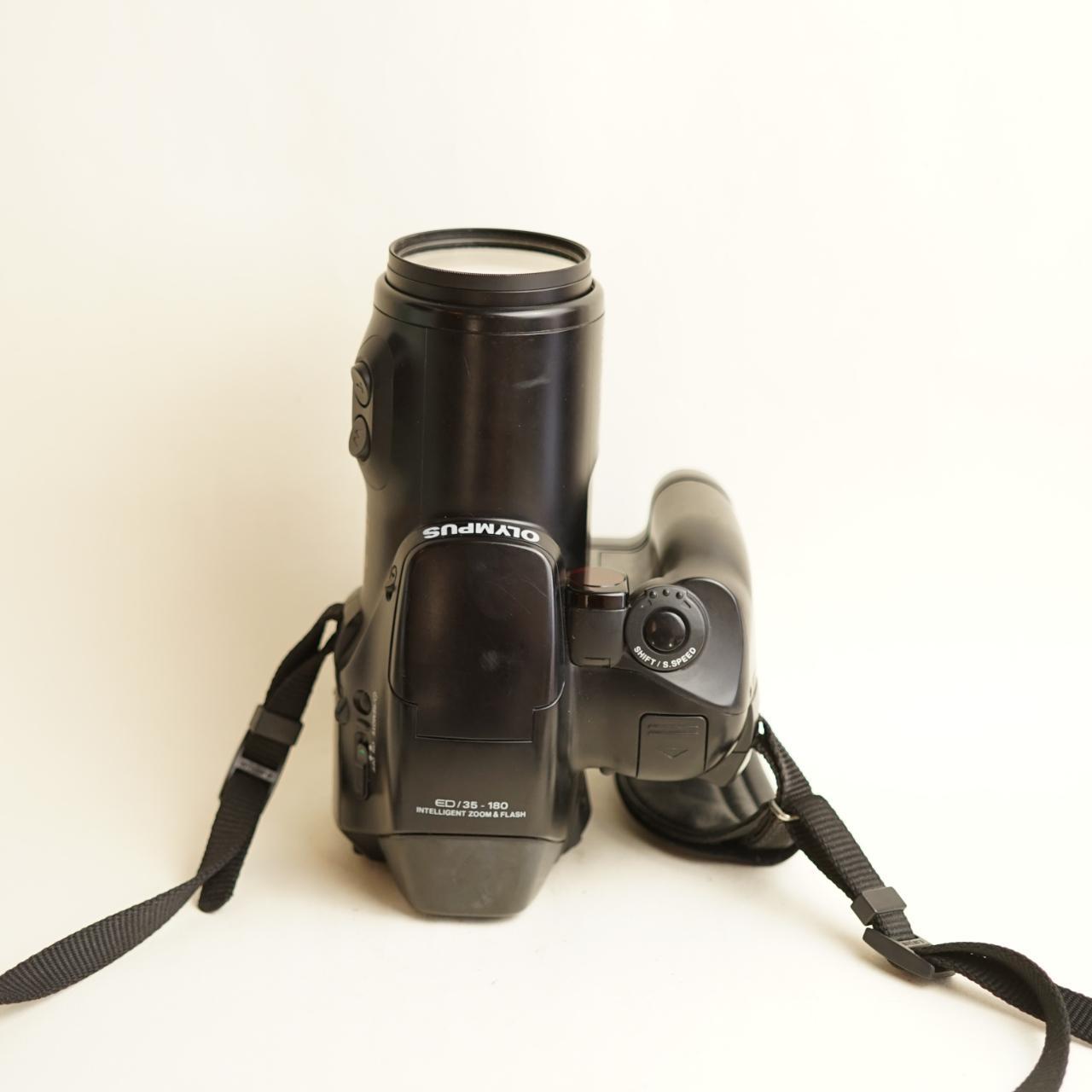 Olympus IS-3 DLX Film Camera | 35mm SLR | Tested & Working | Black