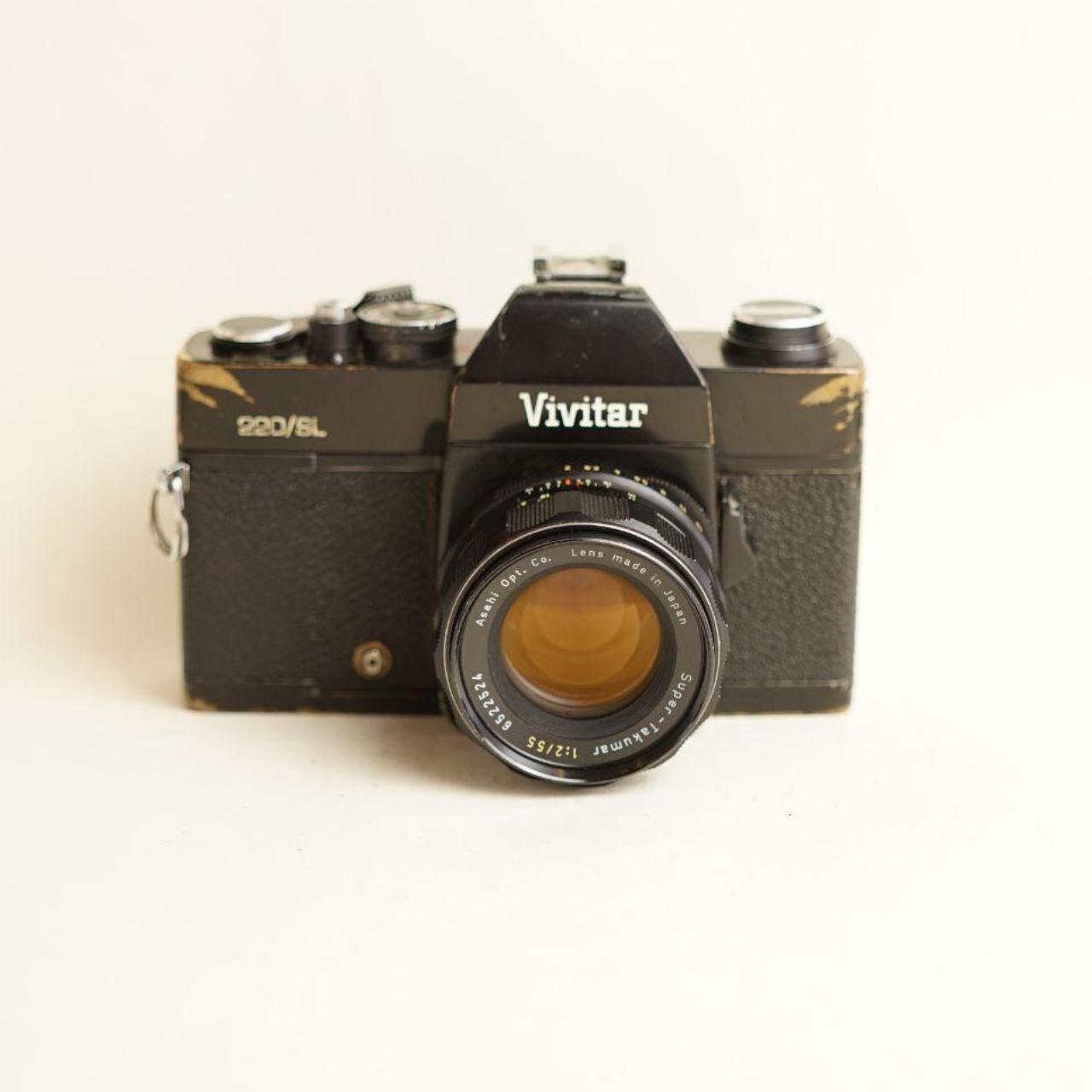 Vivitar 220/SL Film Camera | 35mm SLR | Tested & Working | Black