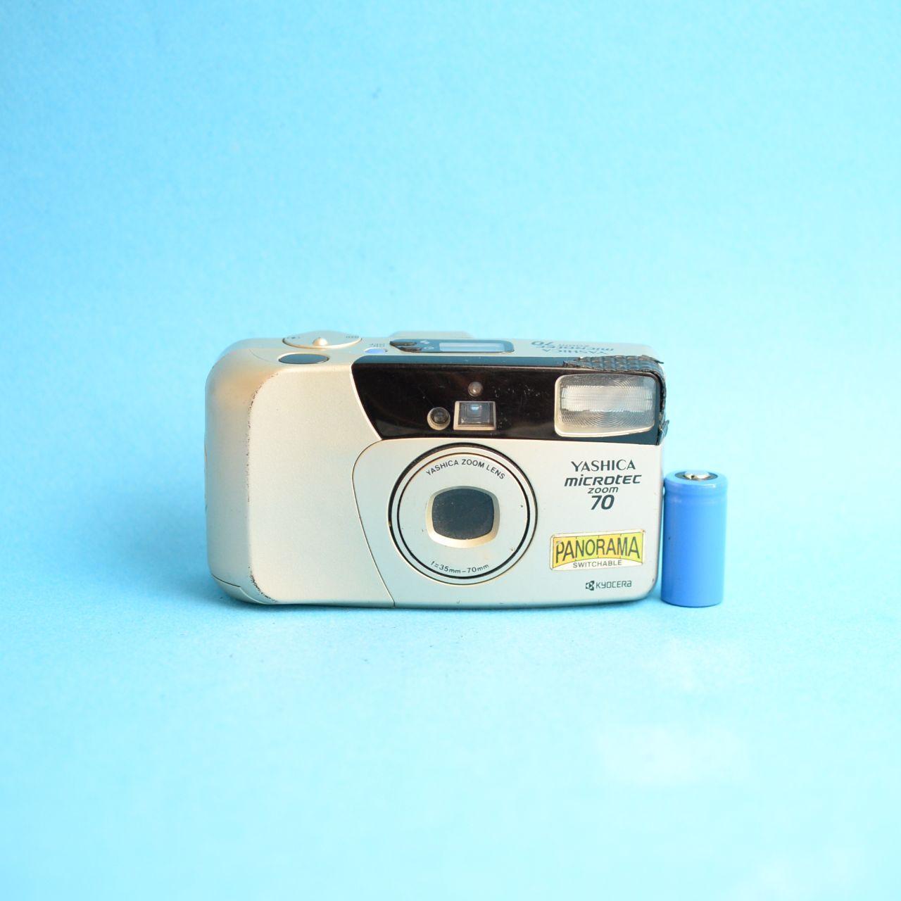 Yashica Microtec Zoom 70 Film Camera | 35mm Point & Shoot | Read Description | Tan