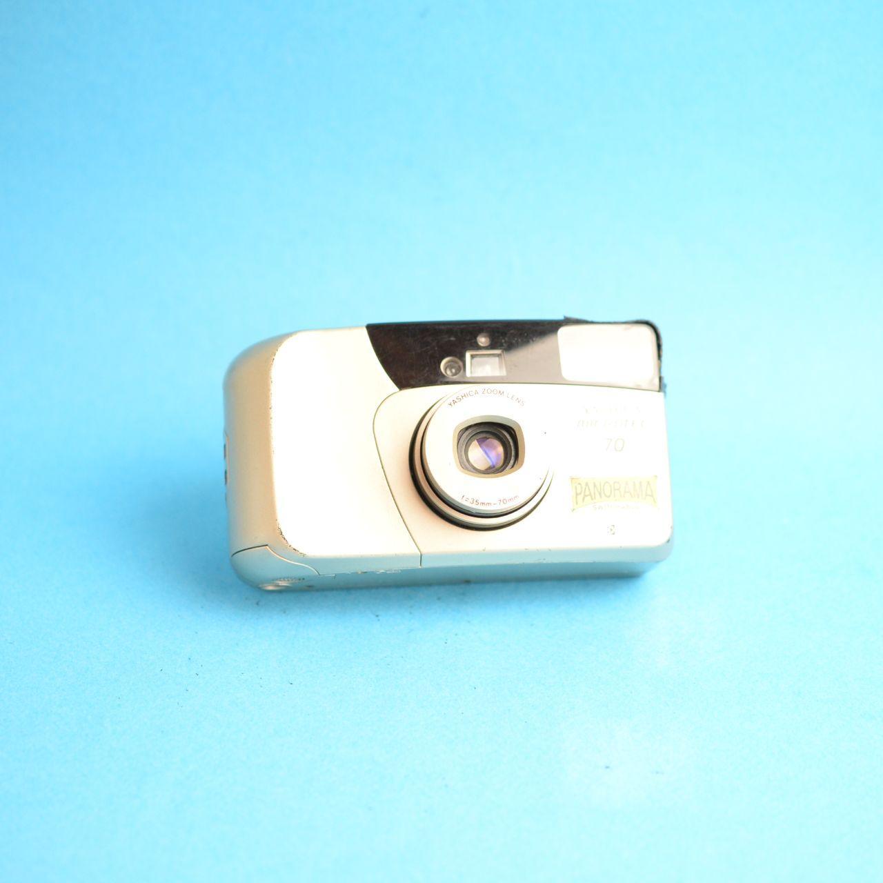 Yashica Microtec Zoom 70 Film Camera | 35mm Point & Shoot | Read Description | Tan