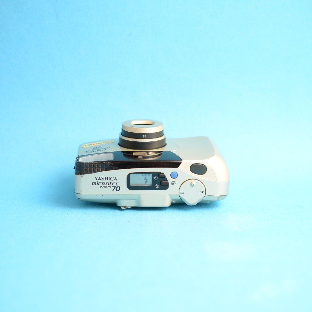 Yashica Microtec Zoom 70 Film Camera | 35mm Point & Shoot | Read Description | Tan