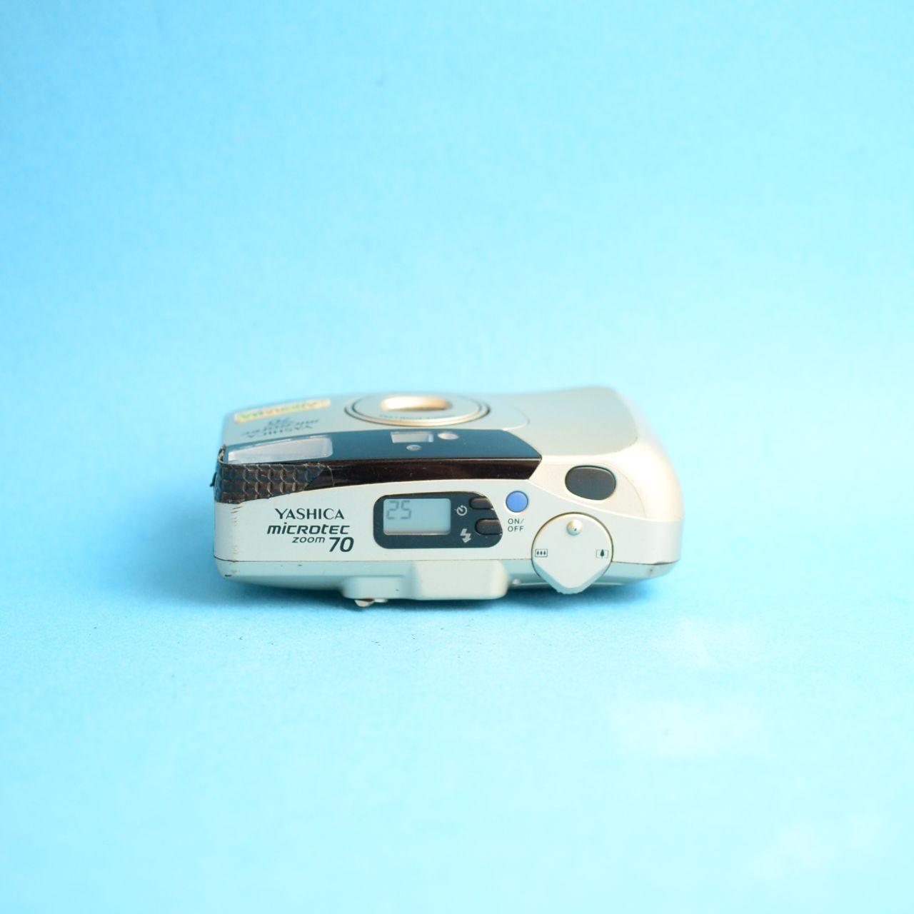 Yashica Microtec Zoom 70 Film Camera | 35mm Point & Shoot | Read Description | Tan