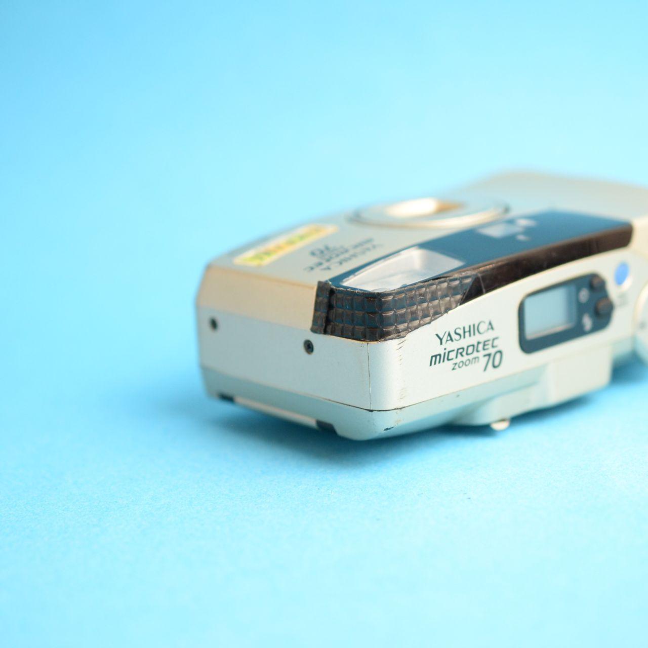 Yashica Microtec Zoom 70 Film Camera | 35mm Point & Shoot | Read Description | Tan