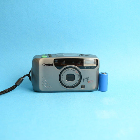 Rollei Prego Zoom Film Camera | 35mm Point & Shoot | Tested & Working | Grey