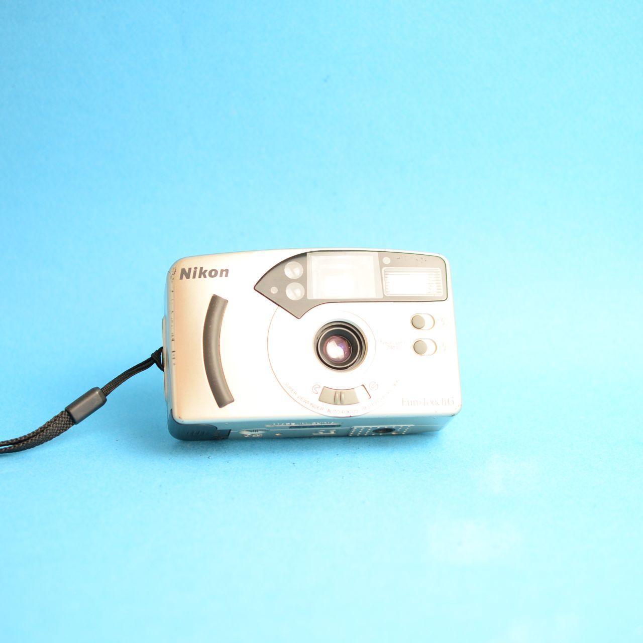 Nikon Fun Touch 6 Film Camera | 35mm Point & Shoot | Tested & Working | Silver
